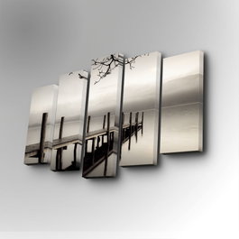 Wallity Cuadro Decorativo en Lienzo 5 Piezas 5PUC-017 Multicolor